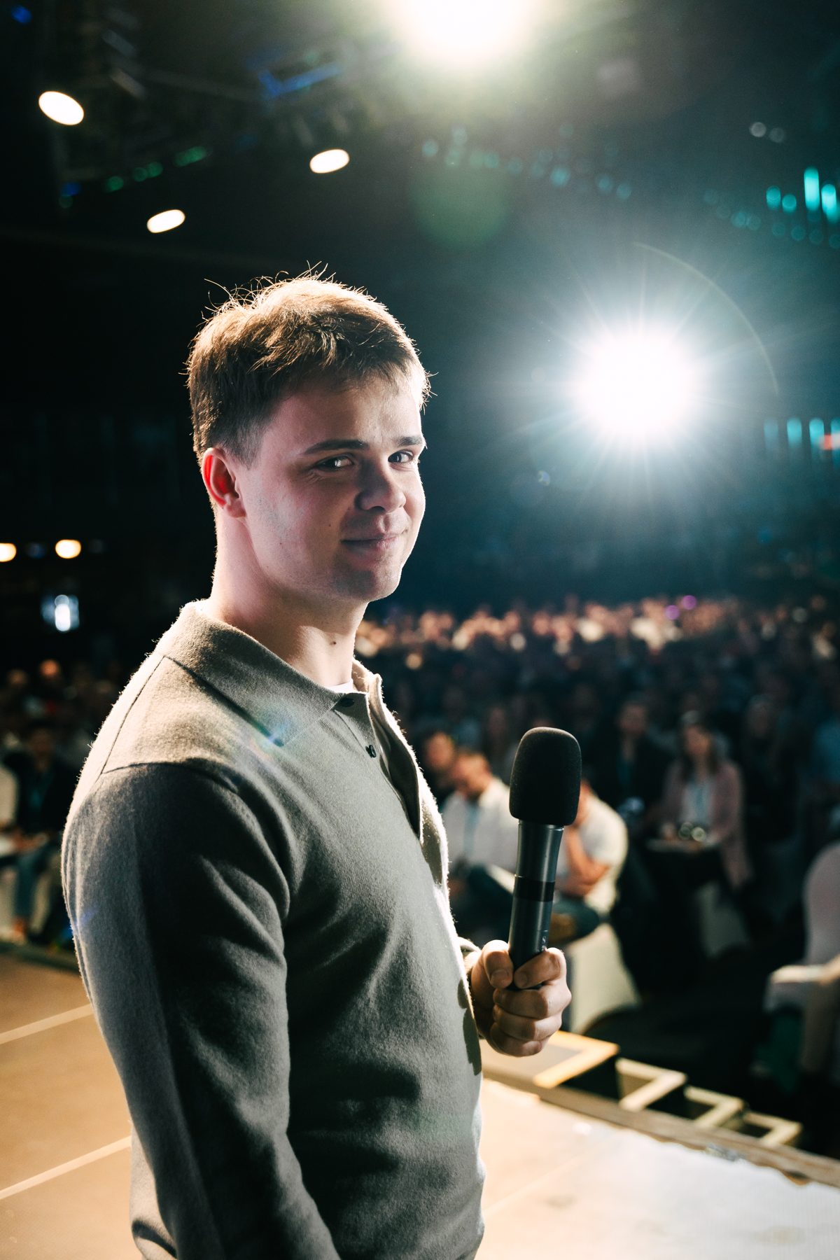 Jakub Krásný na pódiu